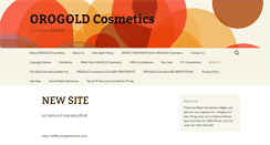 Desktop Screenshot of orocosmetics.info