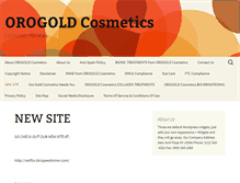 Tablet Screenshot of orocosmetics.info